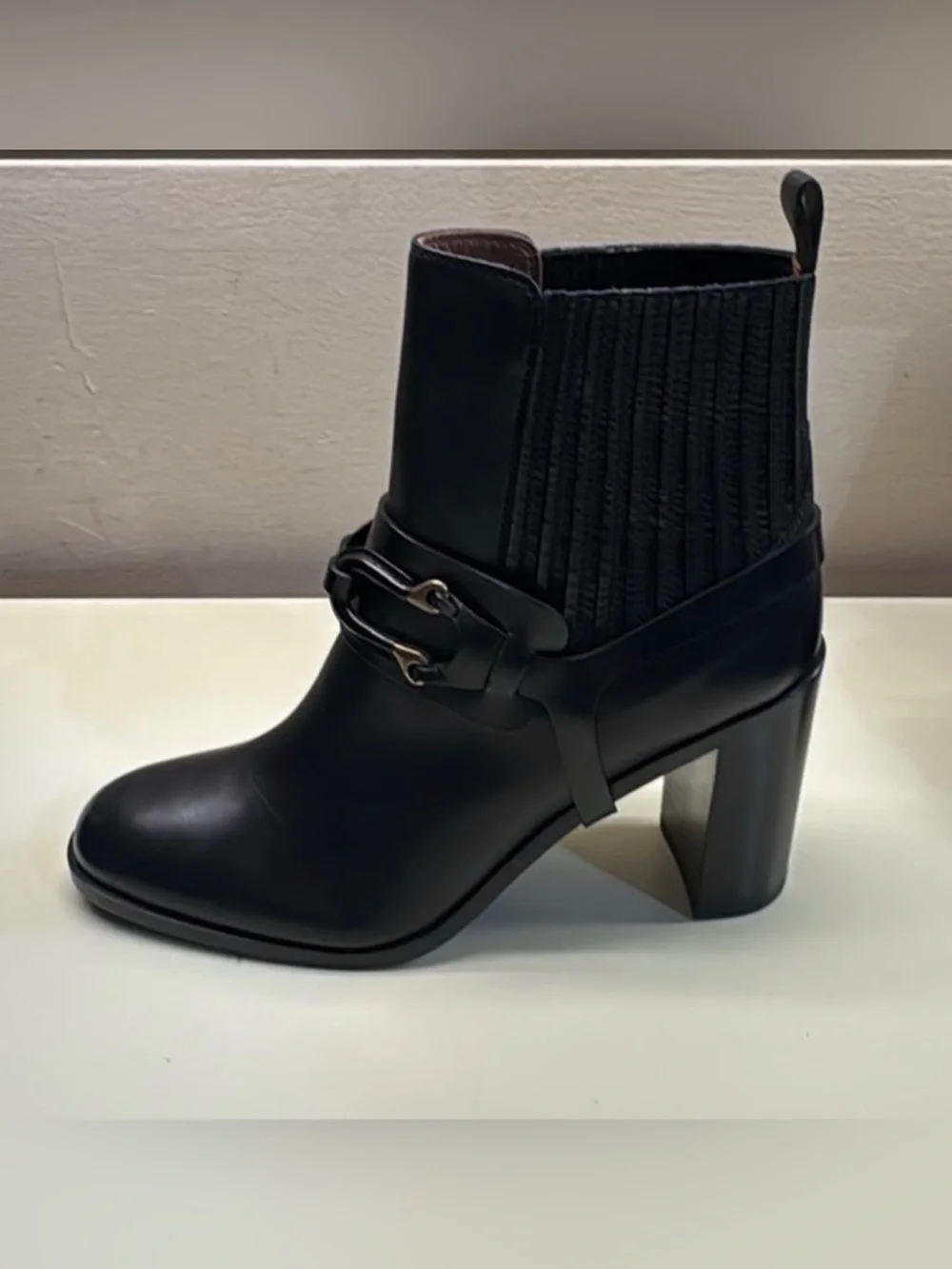 SARTORE Paris made in Italy leather Black heeled Ankle Boots size EU 37